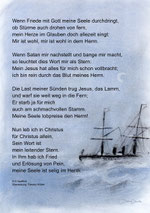 christliche Karten, Wenn Friede mit Gott meine Seele durchdringt Schiff Wasser