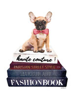 impression toile tableau décoration haute couture book fashion chien chihuahua luxe tendance 