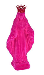 vierge sainte vierge madone marie religion floquae fushia moderne tendance design pop art contemporain chirstianisme idee deco cadeau anniversaire mariage fete mere pere grands parents eglise dieu fantaisie chic luxe promo solde petit prix 