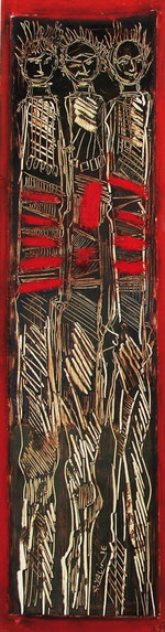 Euphorie, 60x15 cm, Mixed media on paper.