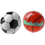 GLOBO FOIL 45 CM BASKETBALL 3,95€ CON HELIO