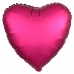 GLOBO FOIL CORAZON ROSA FUCSIA SATIN LUXE 4,95€ CON HELIO