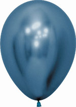 Globos latex reflex 30 cm azul. 1,75€ con helio