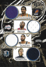 DUNCAN  NOWITZKI  STOUDEMIRE  BRAND / Quad Jersey - No. LBQR-2  (#d 78/199)