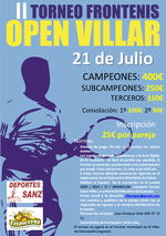 II Torneo Open Villar de Sobrepeña