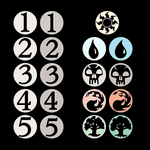 old and new mana symbols compared