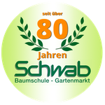 über 75 Jahre Baumschule Schwab Logo -  Ihre kompetente Gärtnerei