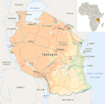 Karte von Tansania