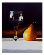 Wine Glass & Pear