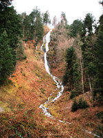 la cascade du gazon vert storckensohn, massif des vosges