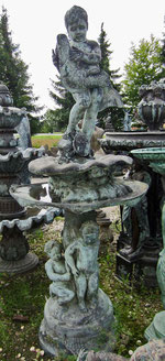 Putten Brunnen Jugendstil Bronze