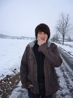 Tim. in Denkerpose.
