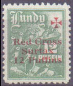 1940 "12 Puffin" Red Cross value.