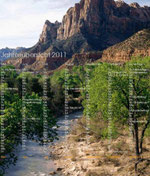 PC/GEOS Desktop Virgin River und Watchman, Zion National Park, Utah