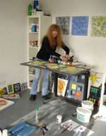 Martina Strigl im Atelier
