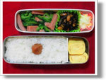 　　　　白ご飯の弁当