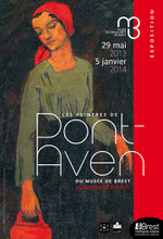 Affiche de l'exposition Les peintres de Pont-Aven du musée de Brest. Direction communication de Brest métropole océane.