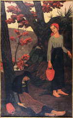 Paul Sérusier, Les porteuses d’eau ou La Fatigue, 1897, huile sur toile, musée des beaux-arts de Brest.