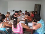 The group at work / Le groupe au travail