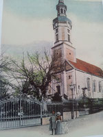 Kess´scher Park, Eingang, Tor, historisch, Kirche, Markkleeberg, Gautzsch