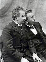 Auguste Lumière (sinistra) e Louis Lumière (destra)