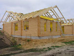 Holzhaus - Blockhaus mit Montage - Blockhausbau - Bausatz - Selbstmontage - Eigenleistungen - Massivholzhaus Planung - Baustelle - Rohbauhaus - Ausbauhaus - Deutschland