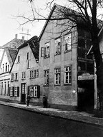 Vorderhaus der Druckerei Flöttmann an der Kökerstraße um 1900.