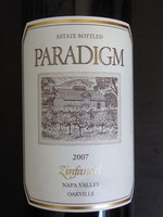 PARADIGM ZINFANDEL 2007