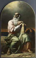 Charles Gleyre, Saint Jean sur l'ile de Patmos, Musée d'Abbeville, © Bréjat-RMN