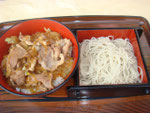 豚丼(もりそばセット)