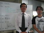 柳先生とチョコシゴ代表斎藤氏