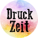 DruckZeit-Logo für die Schnupperkurse in der Druckwerkstatt Craftschöpferey Ganderkesee.