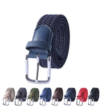 Clickandbay- Uomo-cinghia-strisce-elastiche- Pure-Dark -Blue