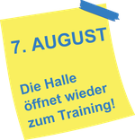 Die Halle ist ab dem7. August wieder geöffnet