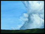 18x24 Oil on Board - Clouds(2012)