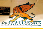 New Lion logo design and painted for St Mark Catholic School, Plano Texas