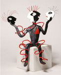 Prise de Têtes - papier sculpté 2006 (Coll. Part.)