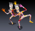 Rebelles Masquées I & II - 2023 - 51 & 58 cm  