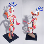 Le Jongleur de Mots -0,55 m- papier sculpté  2014 -  (coll.part.)