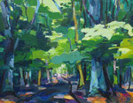 Waldbild Sommer 100x130 cm