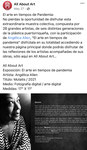 "El arte en tiempos de pandemia" / All About Art (digital expo Facebook)