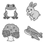 1色イラスト(BK)