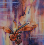 Les violons 50x50