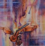 Les violons 50x50