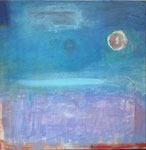 Purple Blue, Acrylic on canvas,  50 x 50 cm, Available at Deer Daddy Gallery - 1200 euro