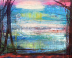 Inner Landscape Earth, Acrylic on canvas, 200 x 160 cm, Available at Deer Daddy Gallery - 4400,-