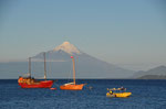 Blick von Puerto Varas auf den Vulkan Osorno