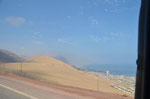 Spektakuläre Anfahrt über die Sanddüne nach Iquique