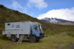 Campground with view to Cotopaxi