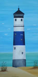 Leuchtturm blau   30cm x 60cm   60,00 EUR